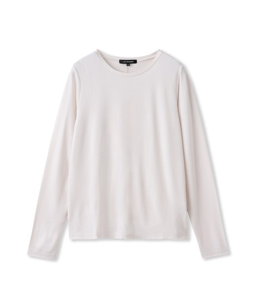 LAUTREAMONT(ロートレアモン)の「【WEB限定】吸湿発熱スムースストレッチカットソー(Tシャツ/カットソー・レディース・ブラック/ブラウン/オフホワイト・11号/9号)」の18枚目の写真