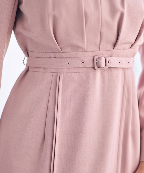 12Twelve Agenda（トゥエルブ　アジェンダ）の「キーネックタックタイトワンピース（ワンピース・レディース・サックスブルー/ピンク/ネイビー・M）」の12枚目の写真