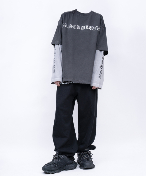 BLACK BLOND(ブラック ブロンド)の「ビビディ クラッシュド ペイスト ピグメント 半袖Tシャツ (チャコール)(Tシャツ/カットソー・レディース・その他・MEDIUM/LARGE/X-LARGE)」の4枚目の写真