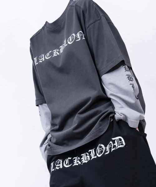 BLACK BLOND(ブラック ブロンド)の「ビビディ クラッシュド ペイスト ピグメント 半袖Tシャツ (チャコール)(Tシャツ/カットソー・レディース・その他・MEDIUM/LARGE/X-LARGE)」の5枚目の写真