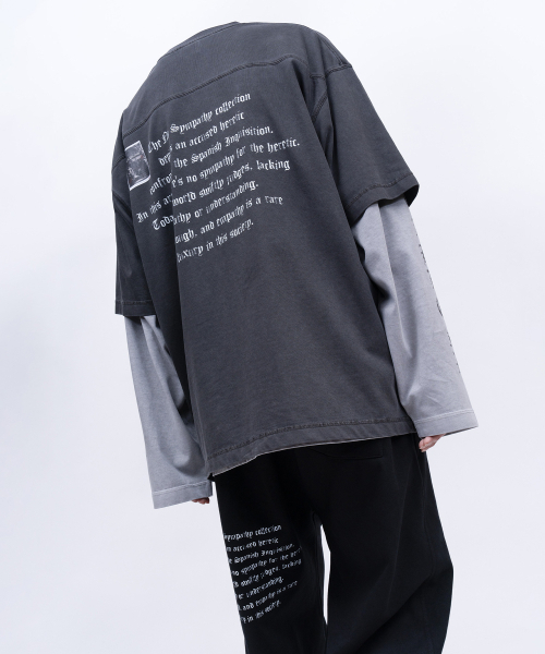 BLACK BLOND(ブラック ブロンド)の「ビビディ クラッシュド ペイスト ピグメント 半袖Tシャツ (チャコール)(Tシャツ/カットソー・レディース・その他・MEDIUM/LARGE/X-LARGE)」の8枚目の写真