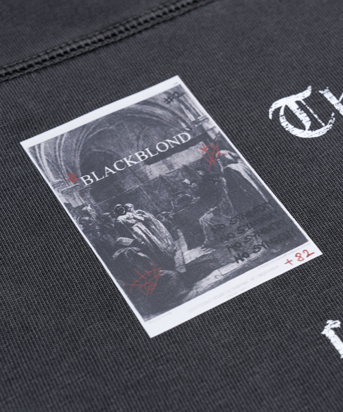 BLACK BLOND(ブラック ブロンド)の「ビビディ クラッシュド ペイスト ピグメント 半袖Tシャツ (チャコール)(Tシャツ/カットソー・レディース・その他・MEDIUM/LARGE/X-LARGE)」の11枚目の写真