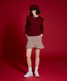 GUN CLUB CHECK SKIRT - RED