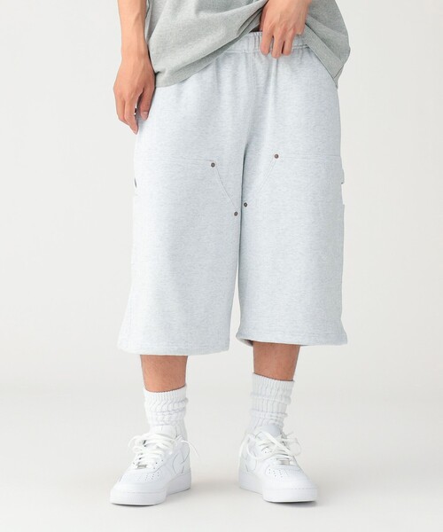 BEAMS（ビームス）の「Double Knee Sweat Shorts（スウェットパンツ・メンズ・アッシュグレー/ブラック・S/M/L/XL）」の16枚目の写真
