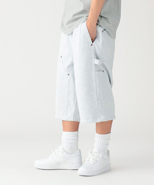 BEAMS(ビームス)の「Double Knee Sweat Shorts(スウェットパンツ・メンズ・アッシュグレー/ブラック・S/M/L/XL)」の14枚目の写真