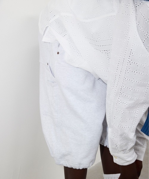 BEAMS（ビームス）の「スウェット ダブルニー ショーツ（スウェットパンツ・メンズ・アッシュグレー/ブラック・S/M/L/XL）」の13枚目の写真