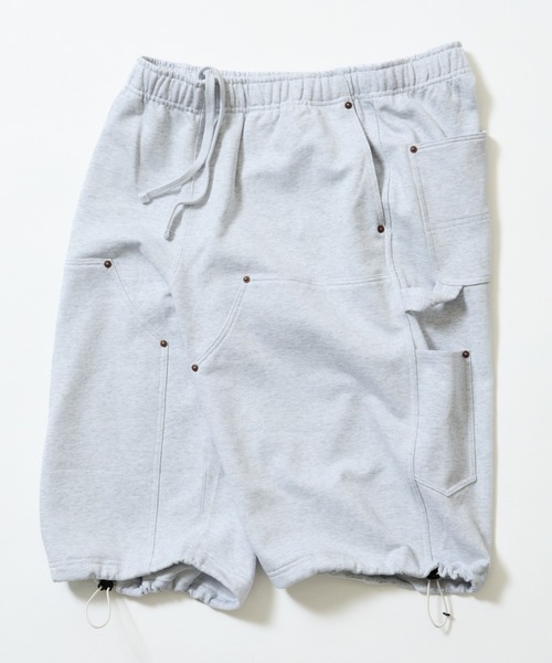 BEAMS(ビームス)の「Double Knee Sweat Shorts(スウェットパンツ・メンズ・アッシュグレー/ブラック・S/M/L/XL)」の7枚目の写真