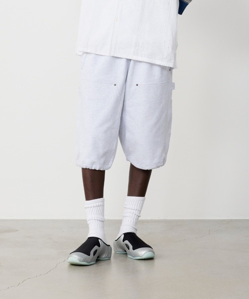BEAMS(ビームス)の「Double Knee Sweat Shorts(スウェットパンツ・メンズ・アッシュグレー/ブラック・S/M/L/XL)」の6枚目の写真