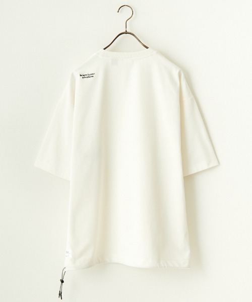 NANGA（ナンガ）の「【WEB先行予約】[NANGA/ナンガ] 別注 ルーズフィット ドローコードポケットTシャツ（Tシャツ/カットソー・レディース・ブラック/ホワイト/チャコール・XL/L/M/S）」の11枚目の写真