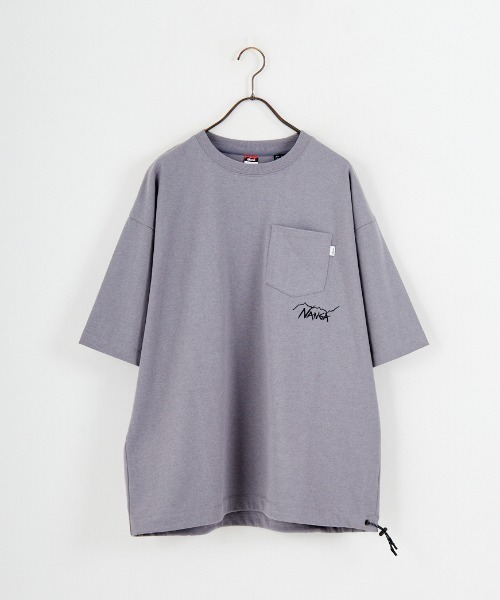 NANGA（ナンガ）の「【WEB先行予約】[NANGA/ナンガ] 別注 ルーズフィット ドローコードポケットTシャツ（Tシャツ/カットソー・レディース・ブラック/ホワイト/チャコール・XL/L/M/S）」の13枚目の写真