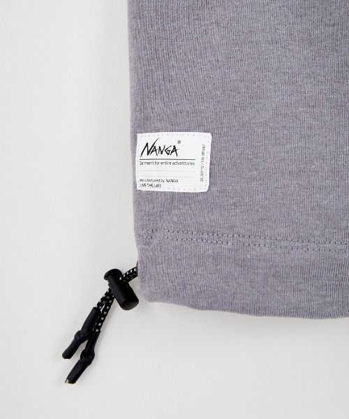 NANGA（ナンガ）の「【WEB先行予約】[NANGA/ナンガ] 別注 ルーズフィット ドローコードポケットTシャツ（Tシャツ/カットソー・レディース・ブラック/ホワイト/チャコール・XL/L/M/S）」の20枚目の写真