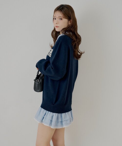 マルチway】シャツレイヤードニットワンピース（ワンピース）｜Chico