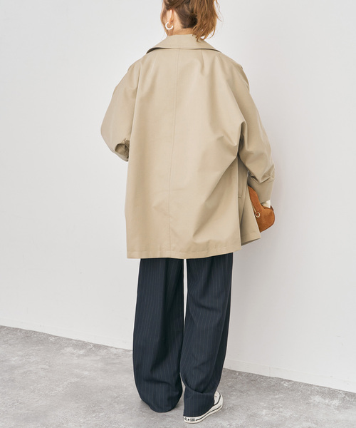 Spick & Span（スピックアンドスパン）の「TICCA / ティッカMiniテントトレンチコート（トレンチコート・レディース・ベージュ/ネイビー・MEDIUM）」の12枚目の写真