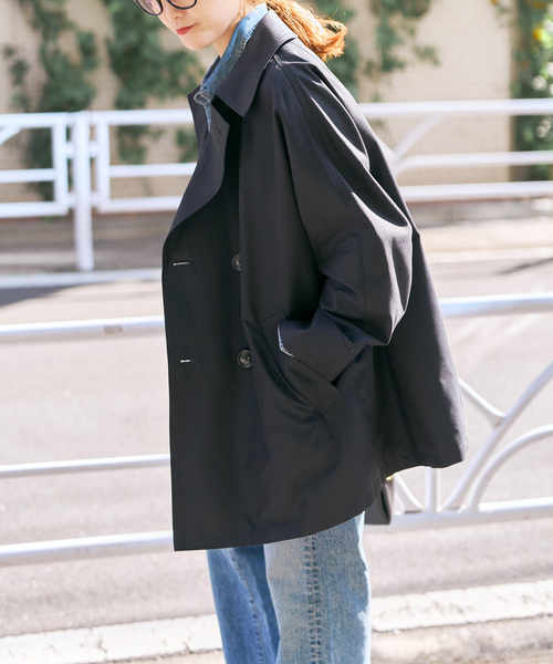 Spick & Span（スピックアンドスパン）の「TICCA / ティッカMiniテントトレンチコート（トレンチコート・レディース・ベージュ/ネイビー・MEDIUM）」の16枚目の写真