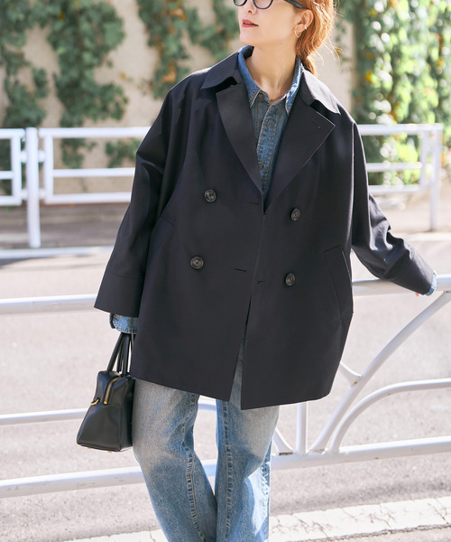 Spick & Span（スピックアンドスパン）の「TICCA / ティッカMiniテントトレンチコート（トレンチコート・レディース・ベージュ/ネイビー・MEDIUM）」の18枚目の写真