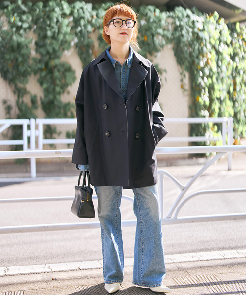 Spick & Span（スピックアンドスパン）の「TICCA / ティッカMiniテントトレンチコート（トレンチコート・レディース・ベージュ/ネイビー・MEDIUM）」の19枚目の写真