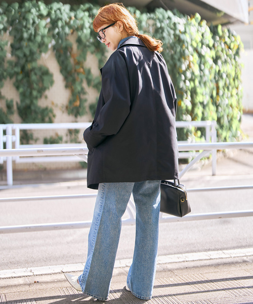 Spick & Span（スピックアンドスパン）の「TICCA / ティッカMiniテントトレンチコート（トレンチコート・レディース・ベージュ/ネイビー・MEDIUM）」の20枚目の写真