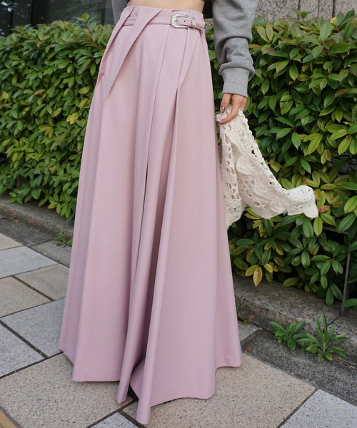 Ameri（アメリ）の「UND RANDOM TUCK FLARE SKIRT（スカート・レディース・ブラック/ピンク/グレー・SMALL/MEDIUM）」の11枚目の写真