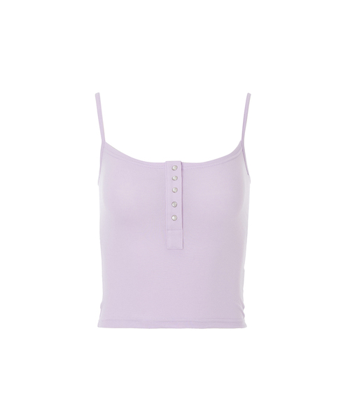 A.R.U(エイアールユー)の「SNAP SLEEVELESS(Tシャツ/カットソー・レディース・ホワイト/ブラック/ネイビー/カーキ/マジェンタ/ライトパープル・SMALL/MEDIUM)」の5枚目の写真