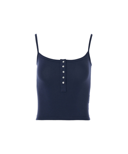 A.R.U(エイアールユー)の「SNAP SLEEVELESS(Tシャツ/カットソー・レディース・ホワイト/ブラック/ネイビー/カーキ/マジェンタ/ライトパープル・SMALL/MEDIUM)」の4枚目の写真