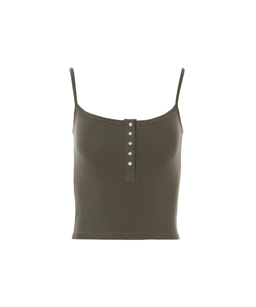 A.R.U(エイアールユー)の「SNAP SLEEVELESS(Tシャツ/カットソー・レディース・ホワイト/ブラック/ネイビー/カーキ/マジェンタ/ライトパープル・SMALL/MEDIUM)」の3枚目の写真