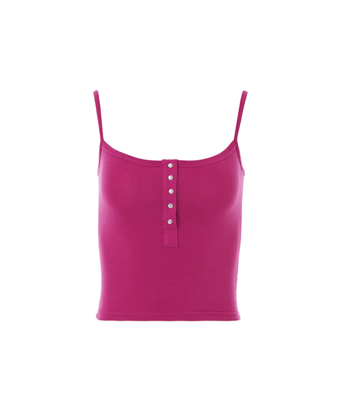 A.R.U(エイアールユー)の「SNAP SLEEVELESS(Tシャツ/カットソー・レディース・ホワイト/ブラック/ネイビー/カーキ/マジェンタ/ライトパープル・SMALL/MEDIUM)」の6枚目の写真