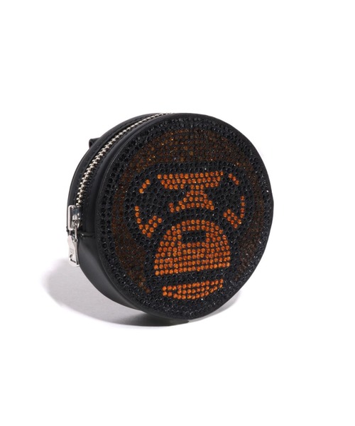 A BATHING APE（アベイシングエイプ）の「BABY MILO CRYSTAL STONE MINI SHOULDER BAG（ショルダーバッグ・レディース・ブラック・FREE）」の2枚目の写真