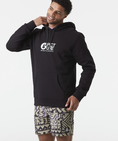 PICTURE ORGANIC CLOTHING(ピクチャーオーガニッククロージング)の「【PICTURE/ピクチャー】BASEMENT HOODIE フーディー パーカー ブランドロゴ(パーカー・メンズ・ブラック・MEDIUM/LARGE/X-LARGE)」の5枚目の写真