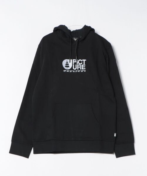 PICTURE ORGANIC CLOTHING(ピクチャーオーガニッククロージング)の「【PICTURE/ピクチャー】BASEMENT HOODIE フーディー パーカー ブランドロゴ(パーカー・メンズ・ブラック・MEDIUM/LARGE/X-LARGE)」の3枚目の写真