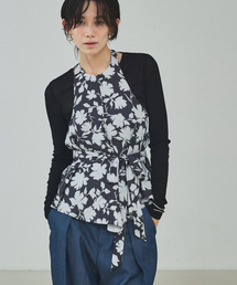 qualite | シルエットフラワーホルターネック(ベスト)