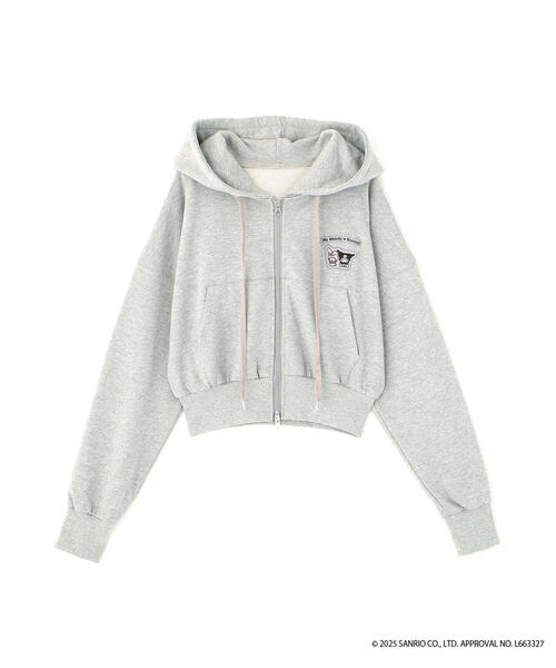 FREE'S MART（フリーズマート）の「〈メロクロコラボ〉ジップパーカー（パーカー・レディース・グレー/ブラック・FREE）」の6枚目の写真