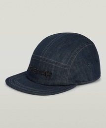 G-STAR（ジースター）の「FLAT BRIM 5 PANEL CAP/ロゴフラットブリム5パネルデニムキャップ（キャップ）」