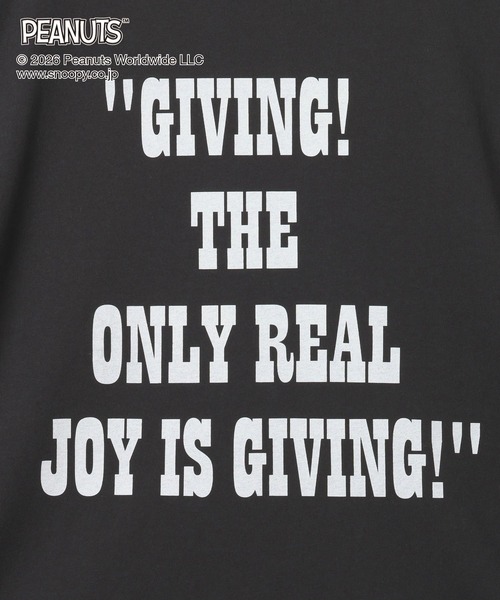 GLOBAL WORK（グローバルワーク）の「PEANUTS/ヘビロッTEE/プリント長袖/632935（Tシャツ/カットソー・メンズ・アイボリー/杢グレー/スミクロ・LARGE/SMALL/MEDIUM）」の22枚目の写真