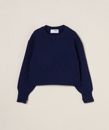 three dots（スリードッツ）の「スポンジースムース ポップコーンプルオーバー（ニット/セーター）」