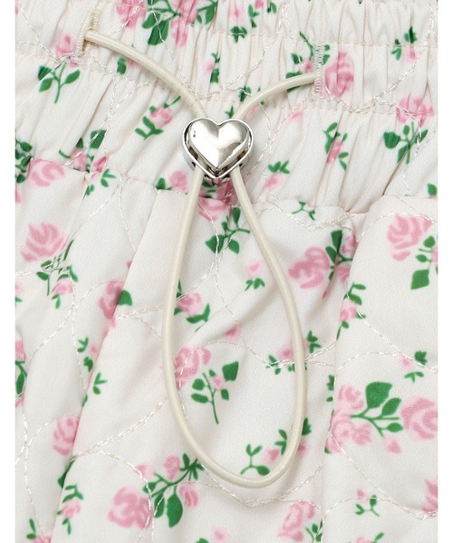 Little sunny bite（リトルサニーバイト）の「【8】【it】【Little Sunny Bite】floral quilting pants（その他パンツ・レディース・ブラック/ピンク/ホワイト・SMALL/MEDIUM）」の8枚目の写真