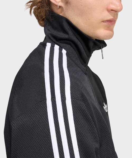 adidas(アディダス)の「adidas/アディダス FIREBIRD ADICOLOR トレフォイルロゴ メッシュトラックジャケット 2026年 夏 夏服(ジャージ・メンズ・ブラック/ネイビー・L/M/S/XS)」の9枚目の写真