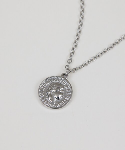 GALLARDAGALANTE（ガリャルダガランテ）の「ステンレスコインネックレス（ネックレス・レディース・シルバー/ゴールド・FREE）」の3枚目の写真