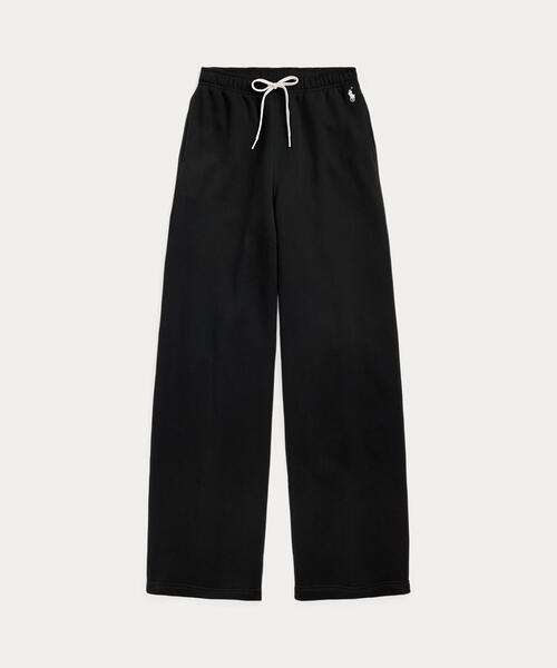 POLO RALPH LAUREN(ポロ ラルフ ローレン)の「ドローストリング フリース ワイドレッグ スウェットパンツ(スウェットパンツ・レディース・ブラック系1・XS/S/M/XXS)」の2枚目の写真