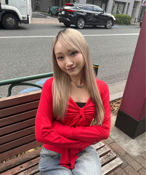 DAESE TOKYO(デセトウキョウ)の「『DAESE TOKYO/デセトウキョウ』リボンデザインロンT(Tシャツ/カットソー・レディース・グレー/レッド・FREE)」の14枚目の写真