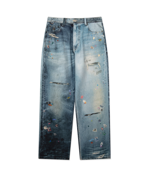 LMCの「TROMPE L OEIL PANTS multi(デニムパンツ・レディース・その他・S/M/L)」の1枚目の写真