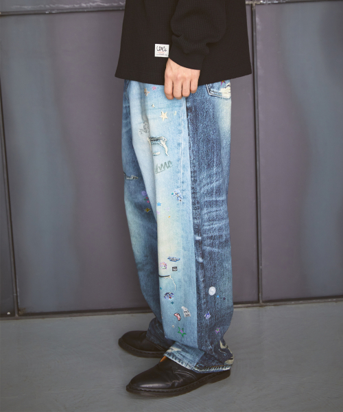 LMCの「TROMPE L OEIL PANTS multi(デニムパンツ・レディース・その他・S/M/L)」の6枚目の写真