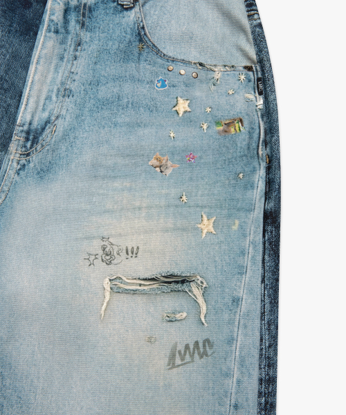 LMCの「TROMPE L OEIL PANTS multi(デニムパンツ・レディース・その他・S/M/L)」の10枚目の写真