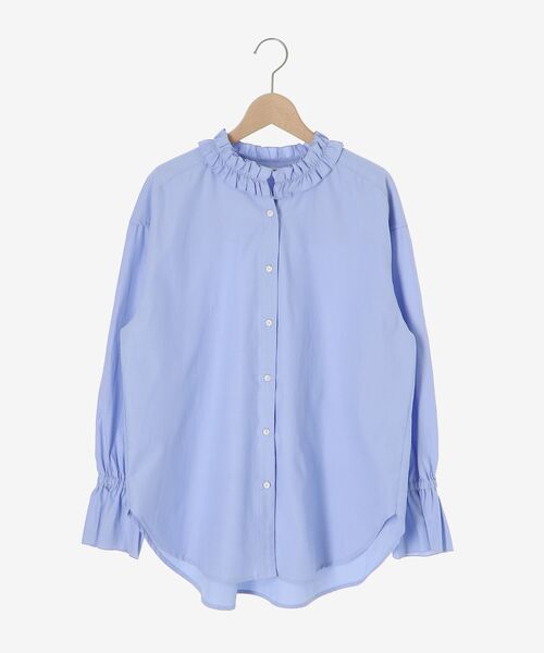 le.coeur blanc（ルクールブラン）の「フリルカラーブラウス（シャツ/ブラウス・レディース・ブルー/オフホワイト/ブルー系その他4・38）」の20枚目の写真