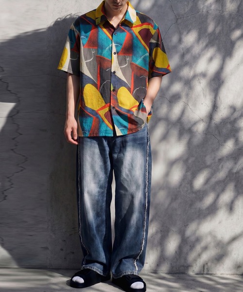 antiqua（アンティカ）の「アート柄 シャツ（シャツ/ブラウス・レディース・マルチ・ONESIZE）」の8枚目の写真
