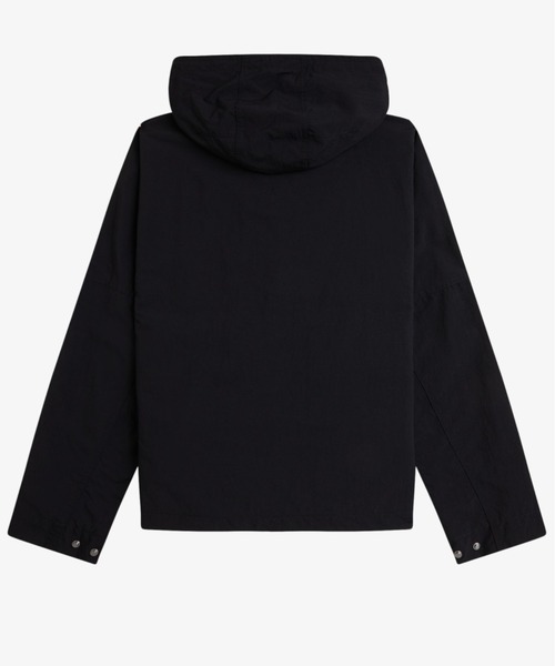 FRED PERRY（フレッドペリー）の「Cropped Ripstop Parka／クロップドリップストップパーカジャケット（マウンテンパーカー・メンズ・ダークブルー/ブラック・M/L/S）」の14枚目の写真