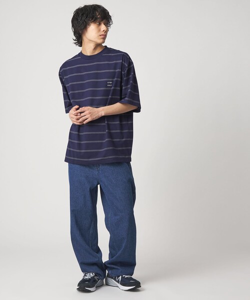 CITEN（シテン）の「＜CITEN＞ベルテッドデニムパンツ（デニムパンツ・メンズ・ブラック/コバルトブルー・L/M）」の5枚目の写真