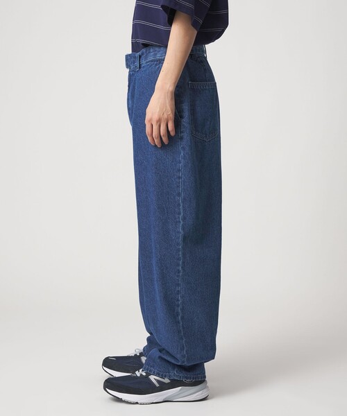 CITEN（シテン）の「＜CITEN＞ベルテッドデニムパンツ（デニムパンツ・メンズ・ブラック/コバルトブルー・L/M）」の9枚目の写真