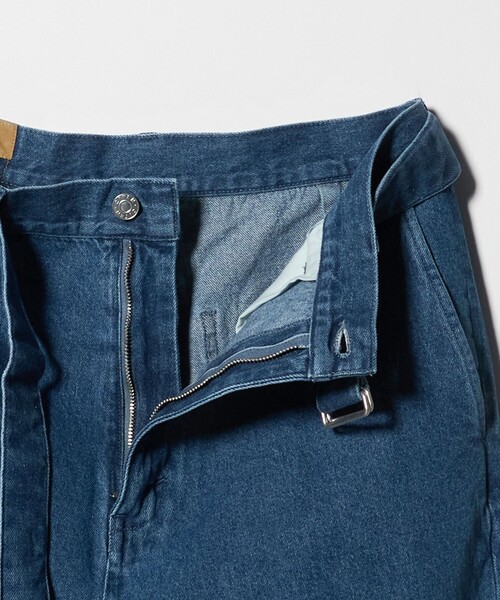 CITEN（シテン）の「＜CITEN＞ベルテッドデニムパンツ（デニムパンツ・メンズ・ブラック/コバルトブルー・L/M）」の16枚目の写真