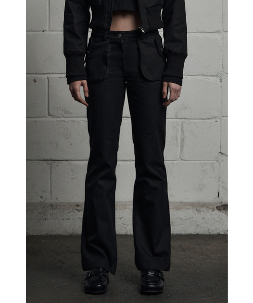 SYNERJYN(シナジン)の「CARGO POCKET COTTON PANTS BLACK(その他パンツ・レディース・その他・SMALL/MEDIUM)」の1枚目の写真