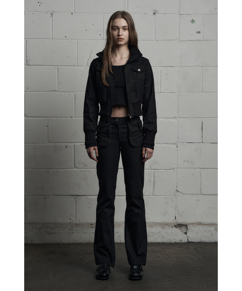 SYNERJYN(シナジン)の「CARGO POCKET COTTON PANTS BLACK(その他パンツ・レディース・その他・SMALL/MEDIUM)」の3枚目の写真